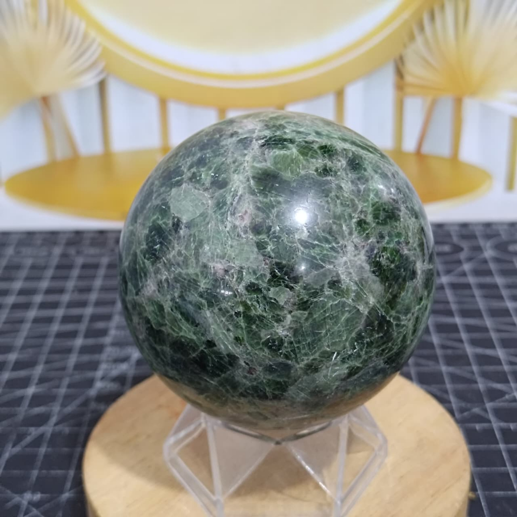 Natural Batu Diopside Sphere (5) Asli Batu Alam