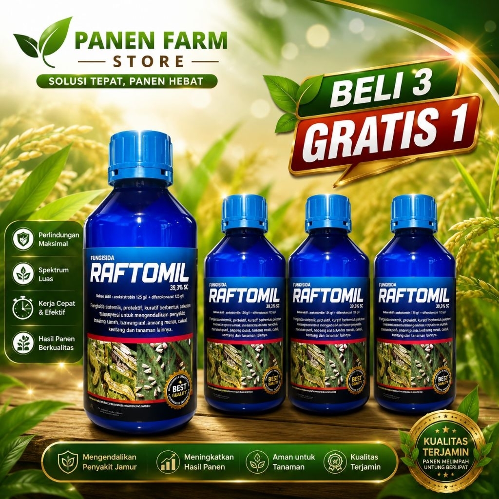 Insektisida Raftomil 530 SC 1 Liter - Kontak, Sistemik, Mudah Larut