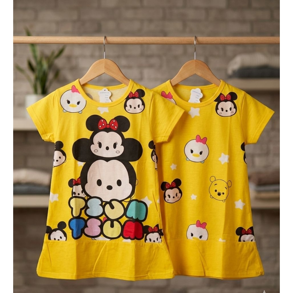 DASTER ANAK PEREMPUAN MOTIF GESER DEDINA 468 4/8 FULL PRINT