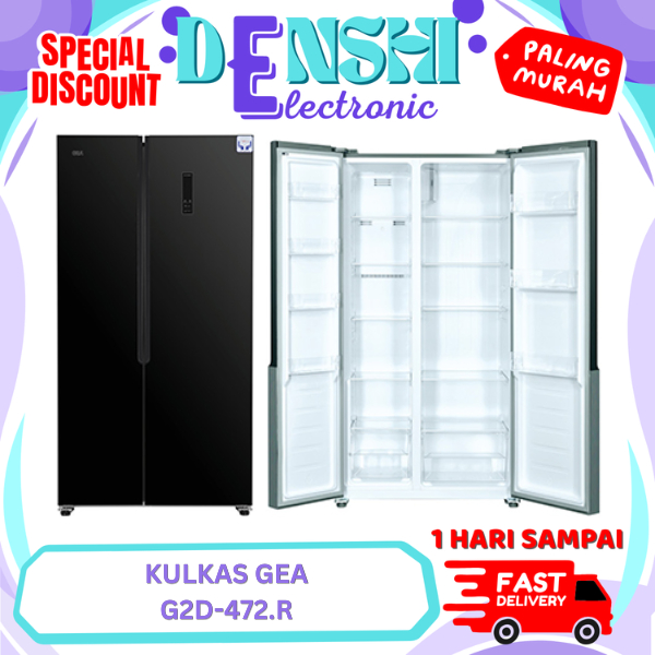 GEA G4D-404.R KULKAS MULTIDOOR 4 PINTU 404 L INVERTER BLACK INOX - G4D404.R / G4D-404