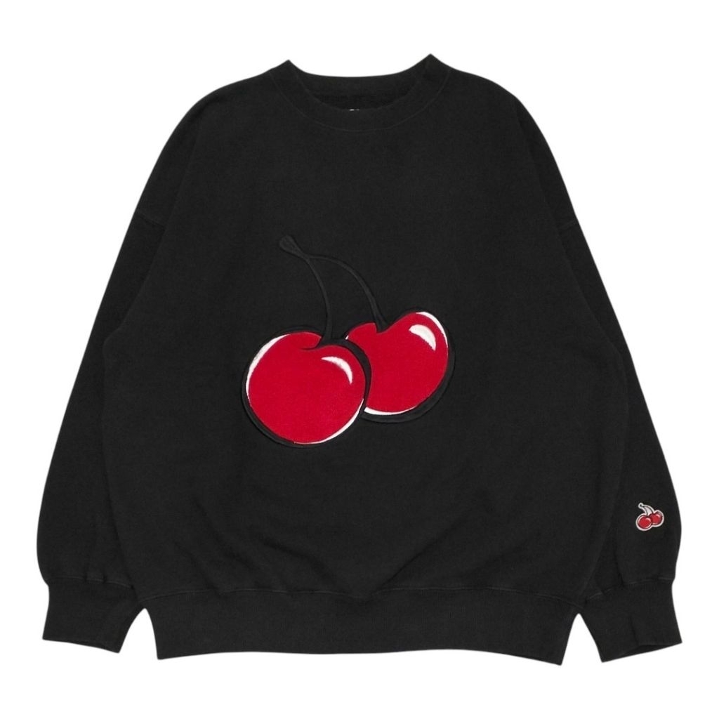 CREWNECK KIRSH LOGO HITAM / BLACK SECOND ORIGINAL