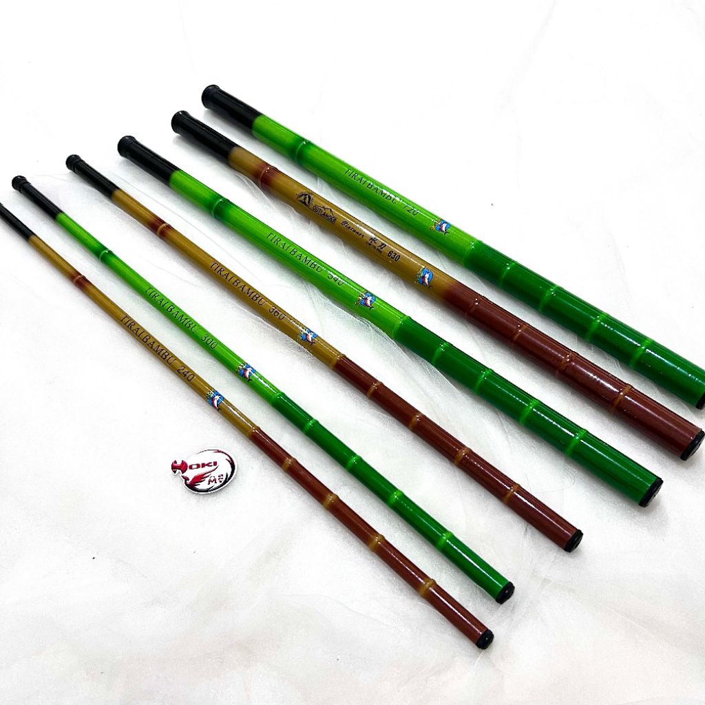 Joran pancing Tegek tirai bambu 240 300 360 540 630 720