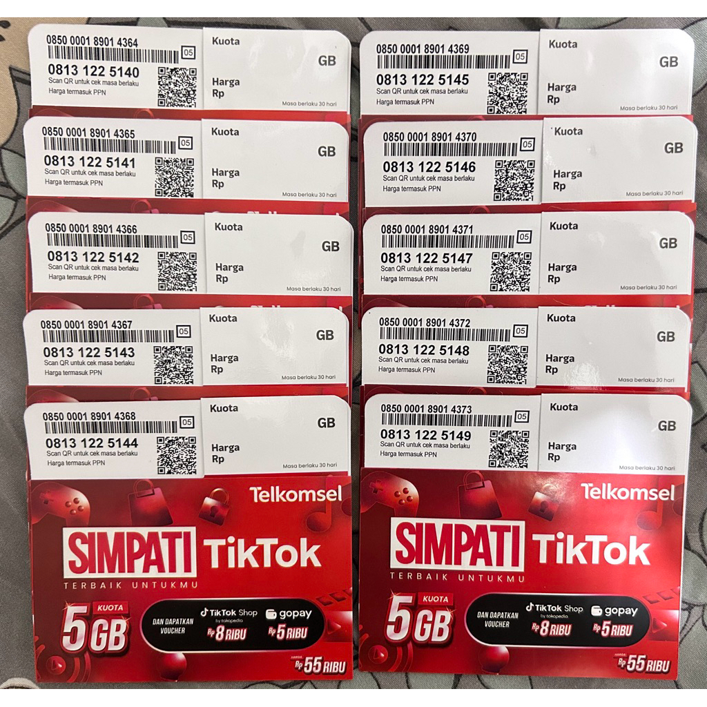 Kartu Perdana Telkomsel Simpati 5GB Full