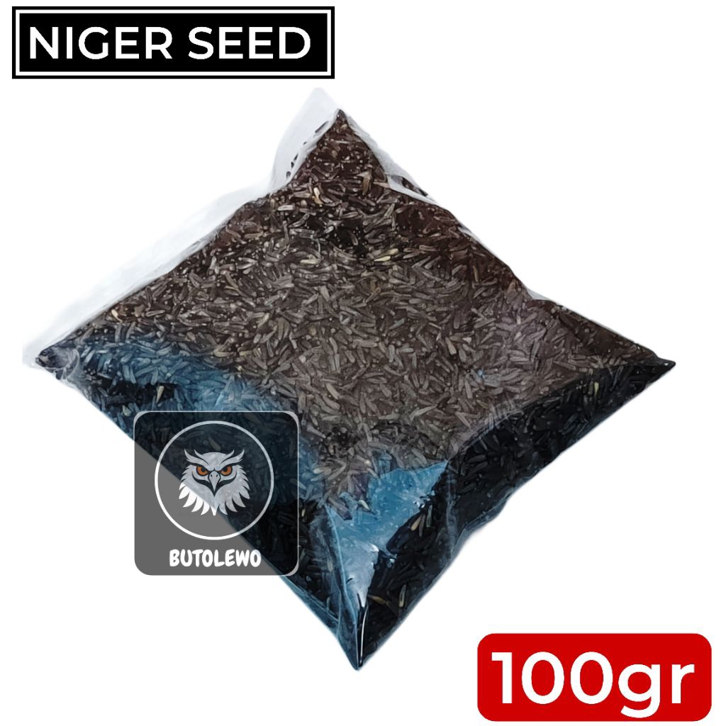 Biji Niger 100gr Bijian Pakan Kenari Niger Seed