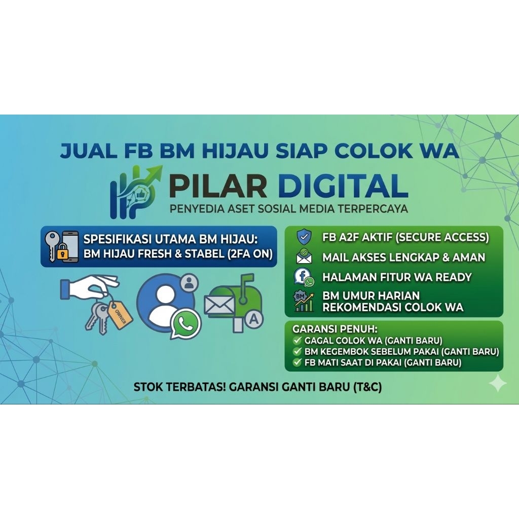 BM Akun Facebook Meta Business Suite Verified Hijau