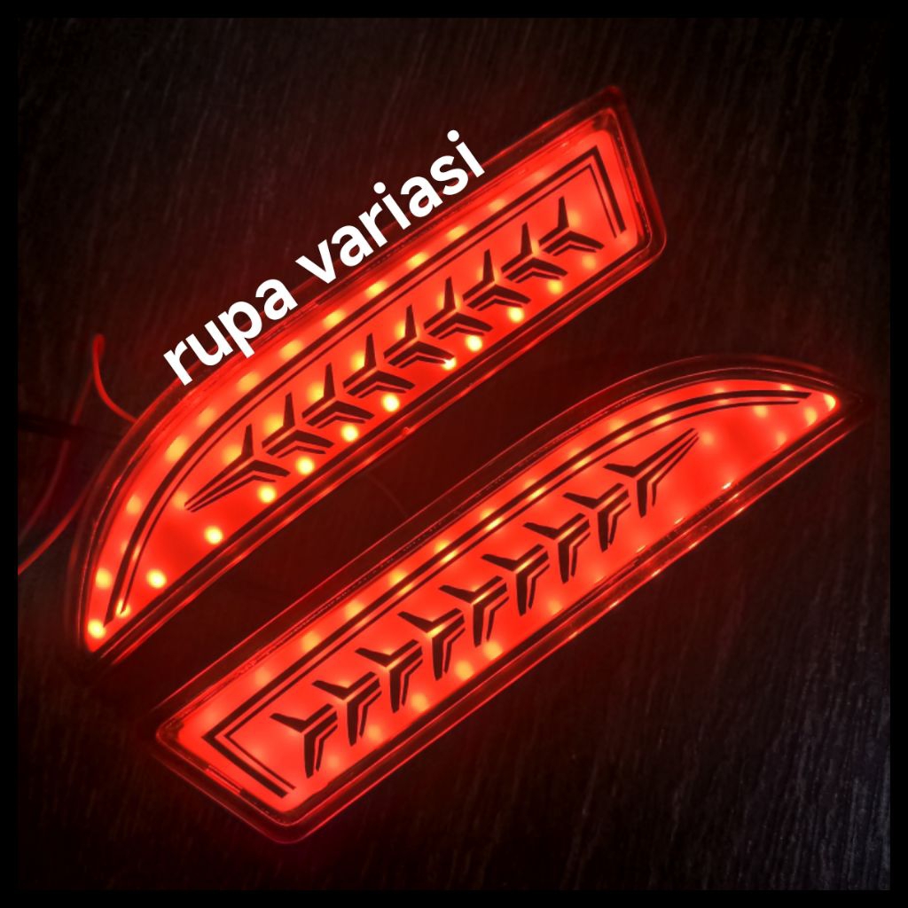 lampu reflektor bumper bemper belakang all grand new avanza / xenia  2012 sampai 2025 lampu plasma 2