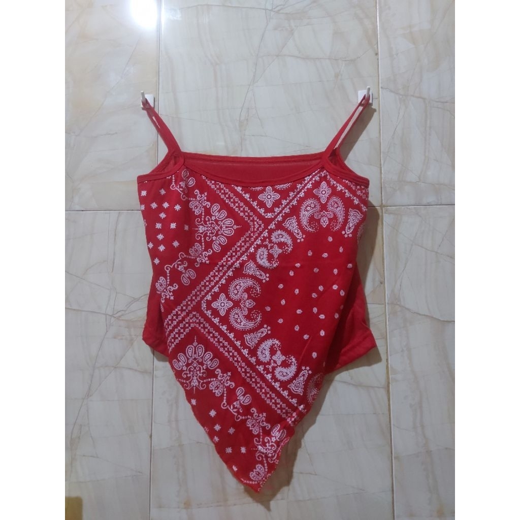 preloved/thrift Tanktop Wanita Batik Model Korea