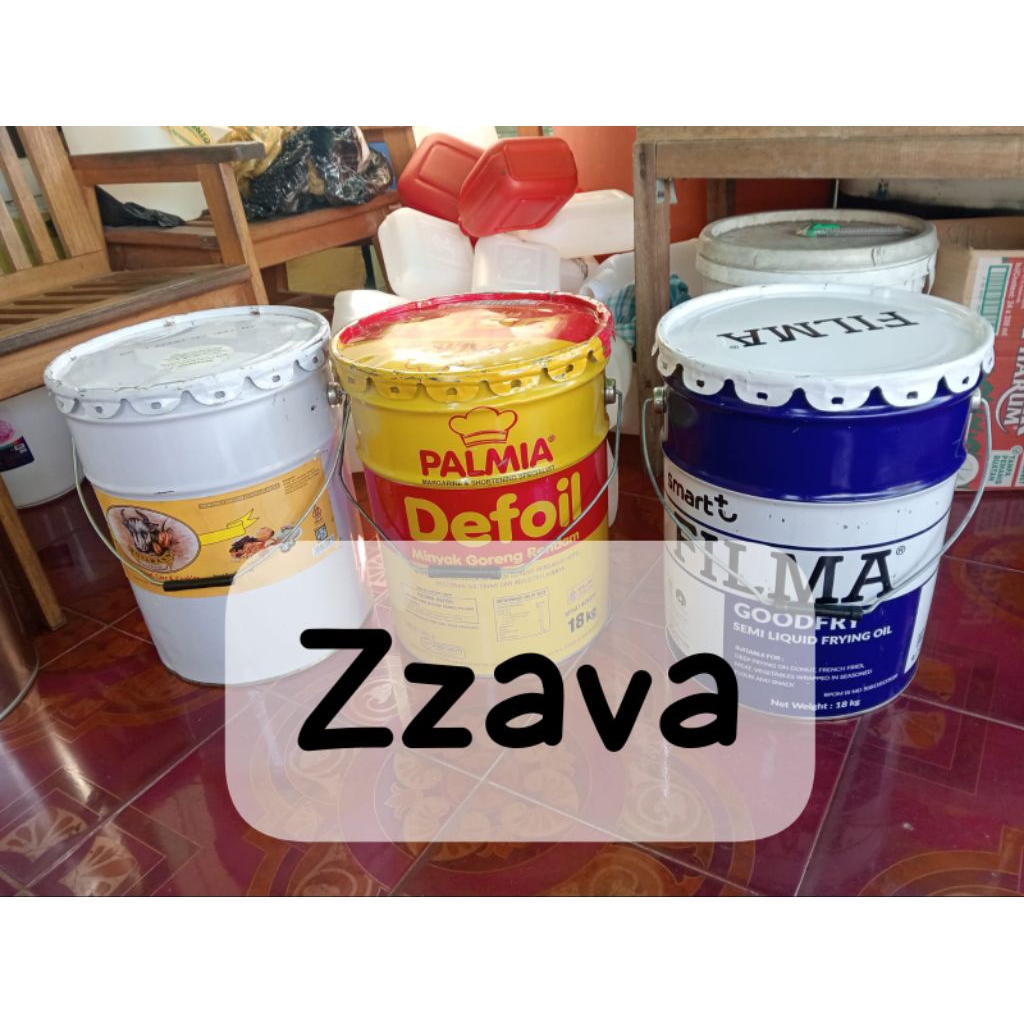 Ember Seng bekas ukuran 20liter / Kaleng / Drum Mini / Tong (ex-Hollmann)