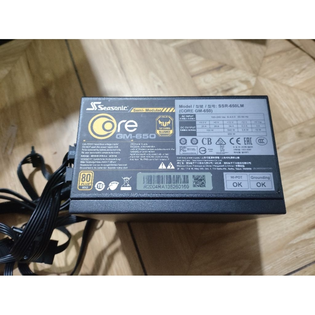 psu pure seasonic 650w 80plus gold