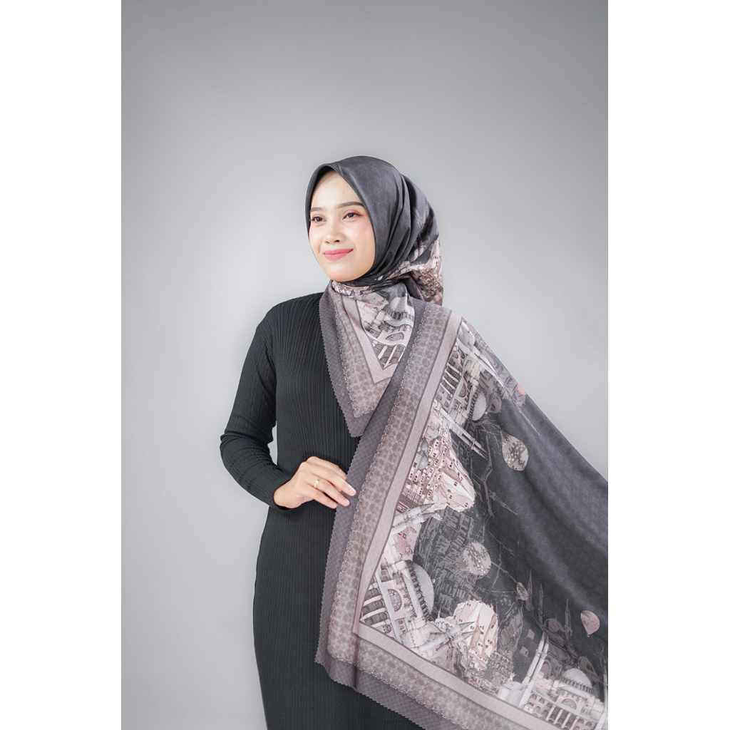 hijab voal motif bunga mendung bahan premium lasercut