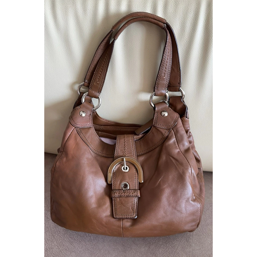 (Preloved) Ori Coach Lynn Soho Brown Leather | Kulit Asli