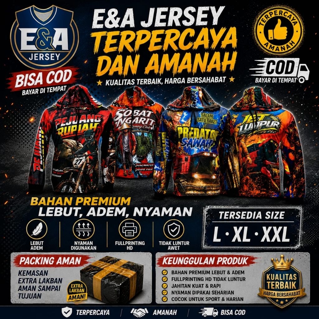 Jersey Tani Ojek gabah, Combi dan Sobat Ngarit bahan adem licin full printing unik
