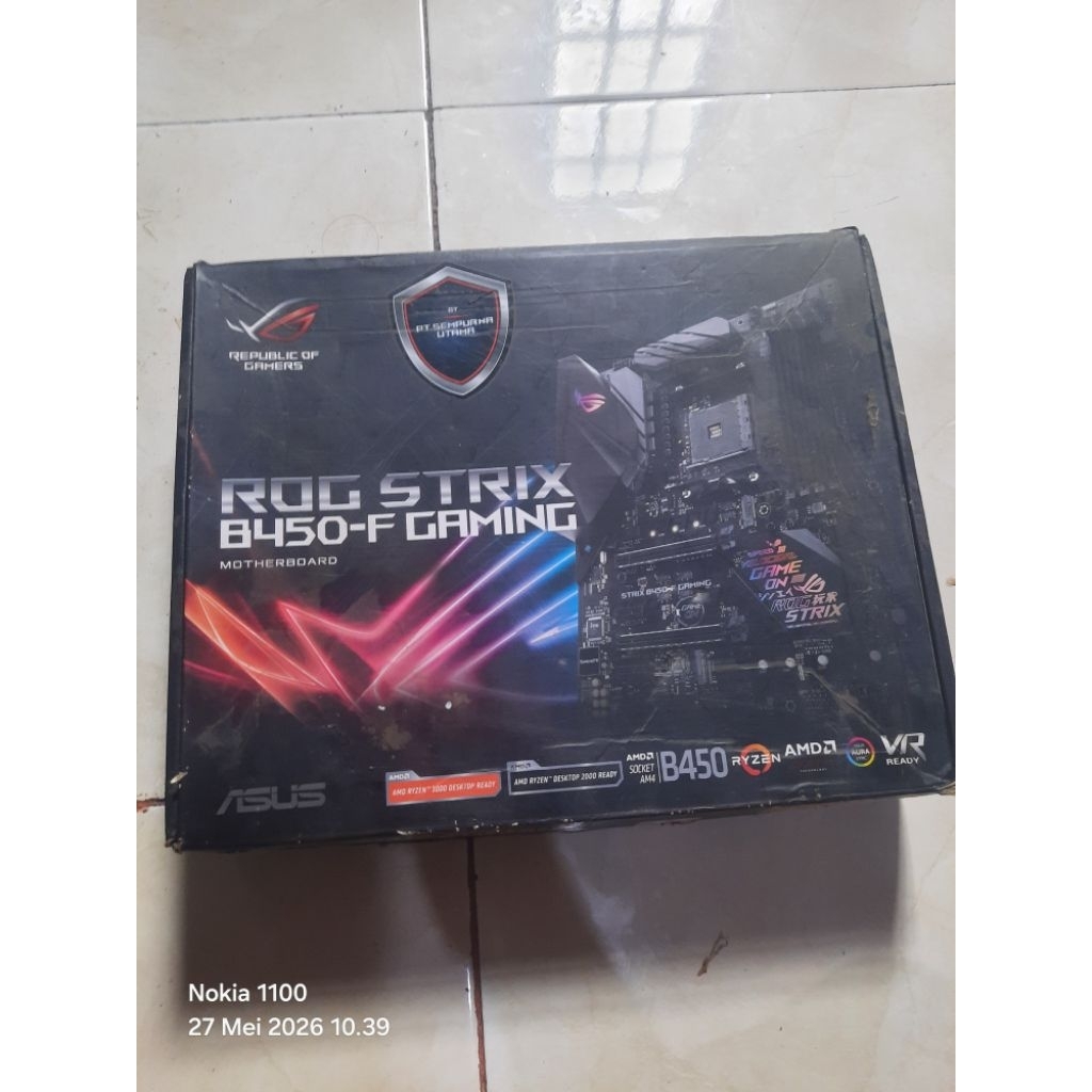 Mobo Asus Strix B450-F Gaming Am4 RUSAK