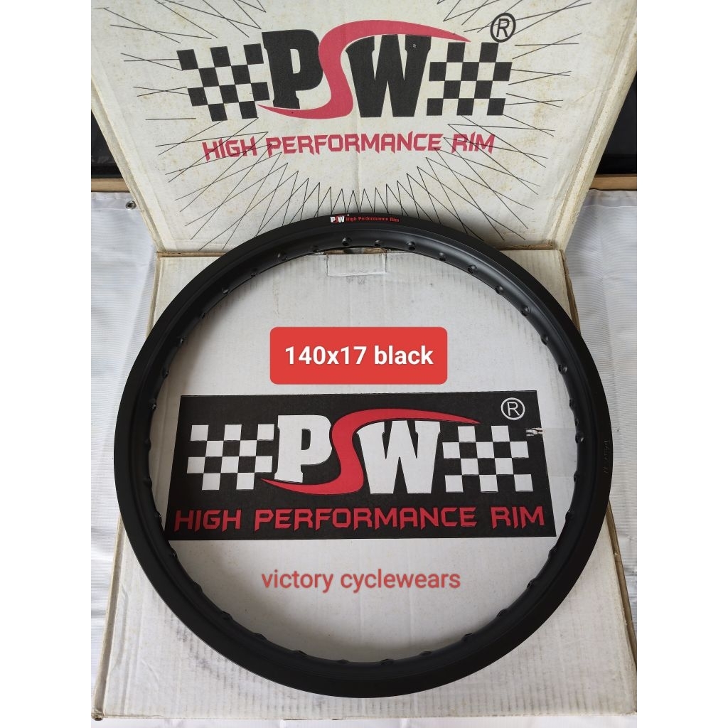 VELG ALLOY PSW 140X17 BLACK PETAK HARGA 1 PCS ( SATUAN )