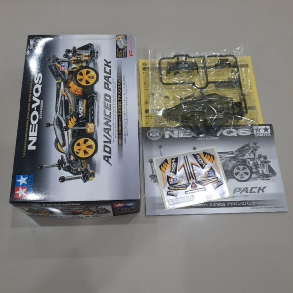 Body Neo VQS Clear Black Advance Pack + Decal + Dus Original Tamiya