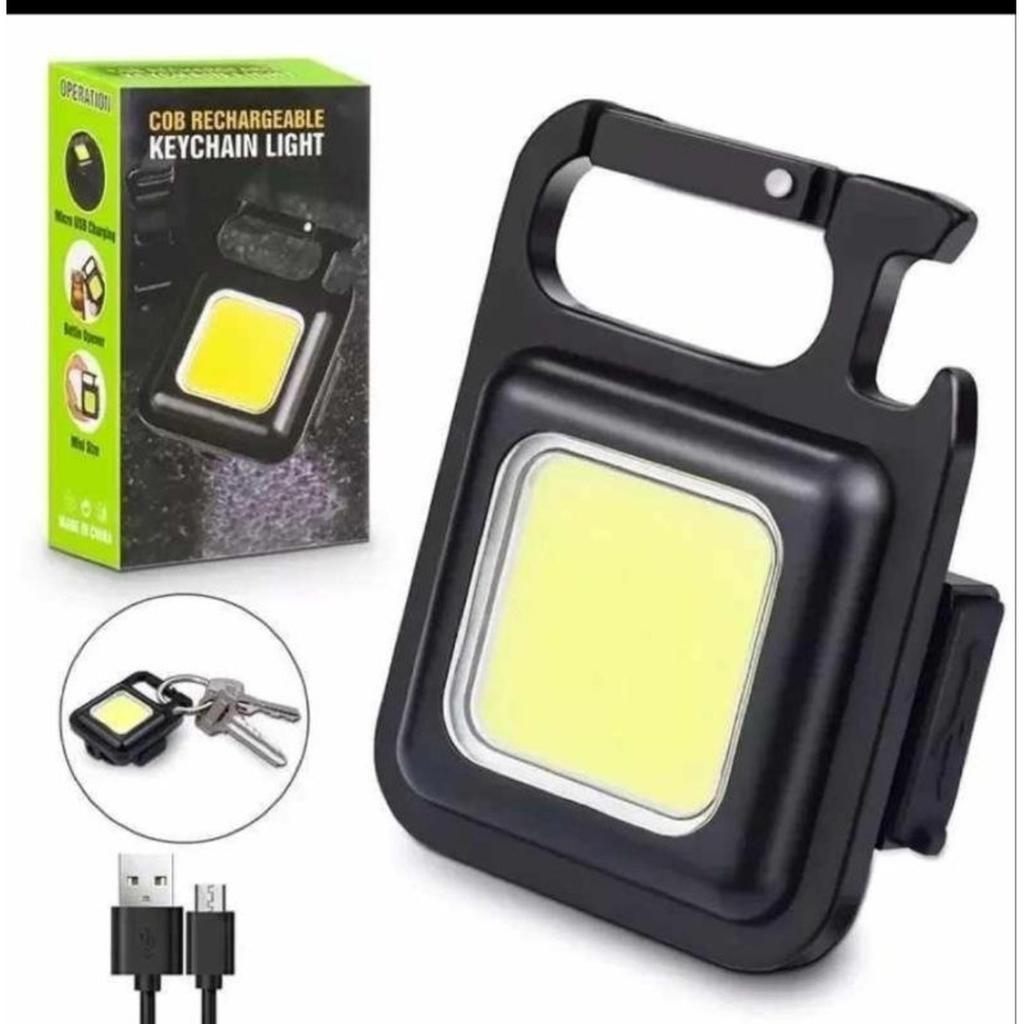 JG KEYCHAIN LIGHT MINI LAMPU SENTER LED COB MAGNET + GANTUNGAN KUNCI