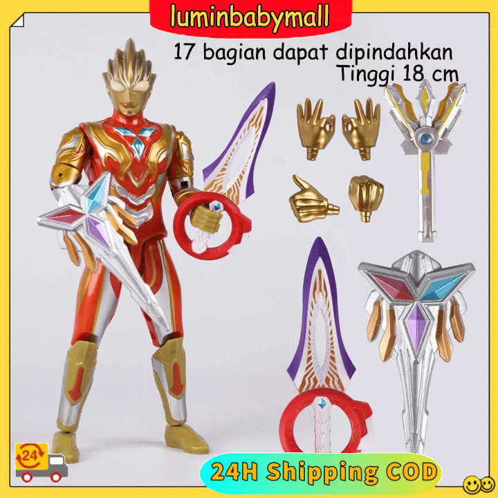 Action Figure SHF Ultra Ultraman Blazar 17 Sendi Dapat Digerakkan Action Figurines Multi Guts Spark 