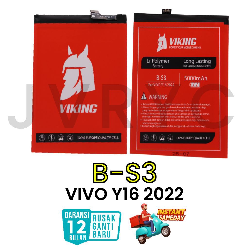 VIKING Baterai Vivo Y16 2022 B-S3