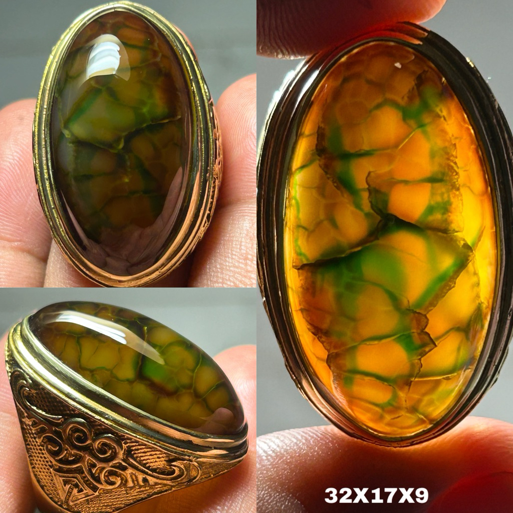 BATU AKIK NATURAL PANDAN IJO SISIK NAGA KUALITAS SUPER HQ