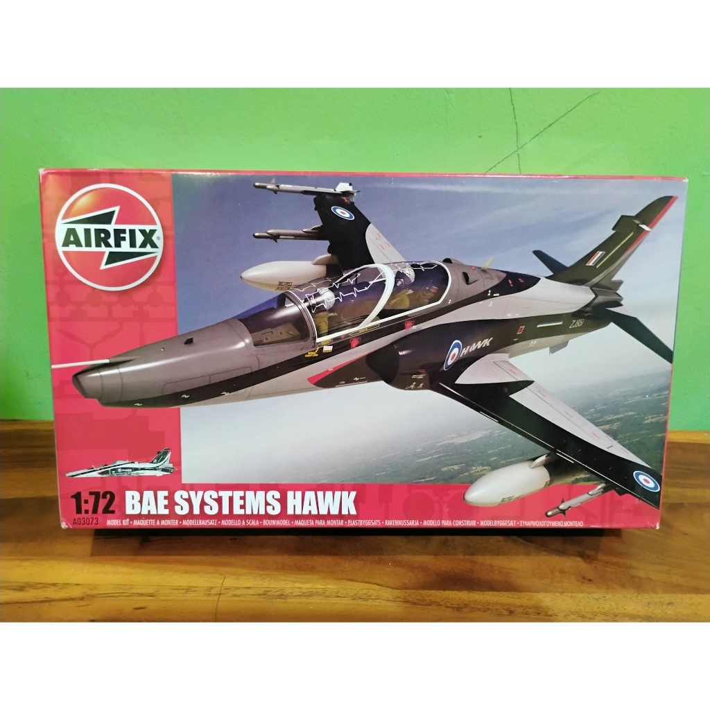 Model Kit Airfix Pesawat Jet Tempur BAE Hawk 100 109 Series TNI AU Indonesia Skala 72