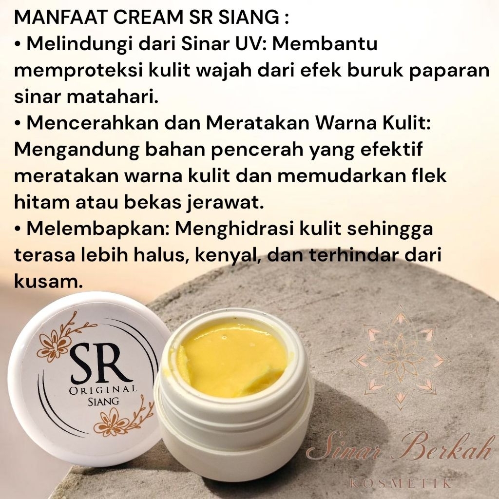 CREAM SR SIANG ORIGINAL