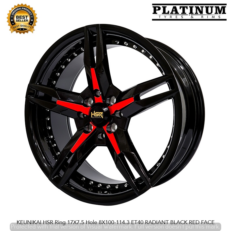 PAKET VELG HSR KEUNIKAI RING 17 LOBANG 4 PLUS BAN ACCELERA 215 50 R17 VELG MOBIL AVANZA XENIA JAZZ M