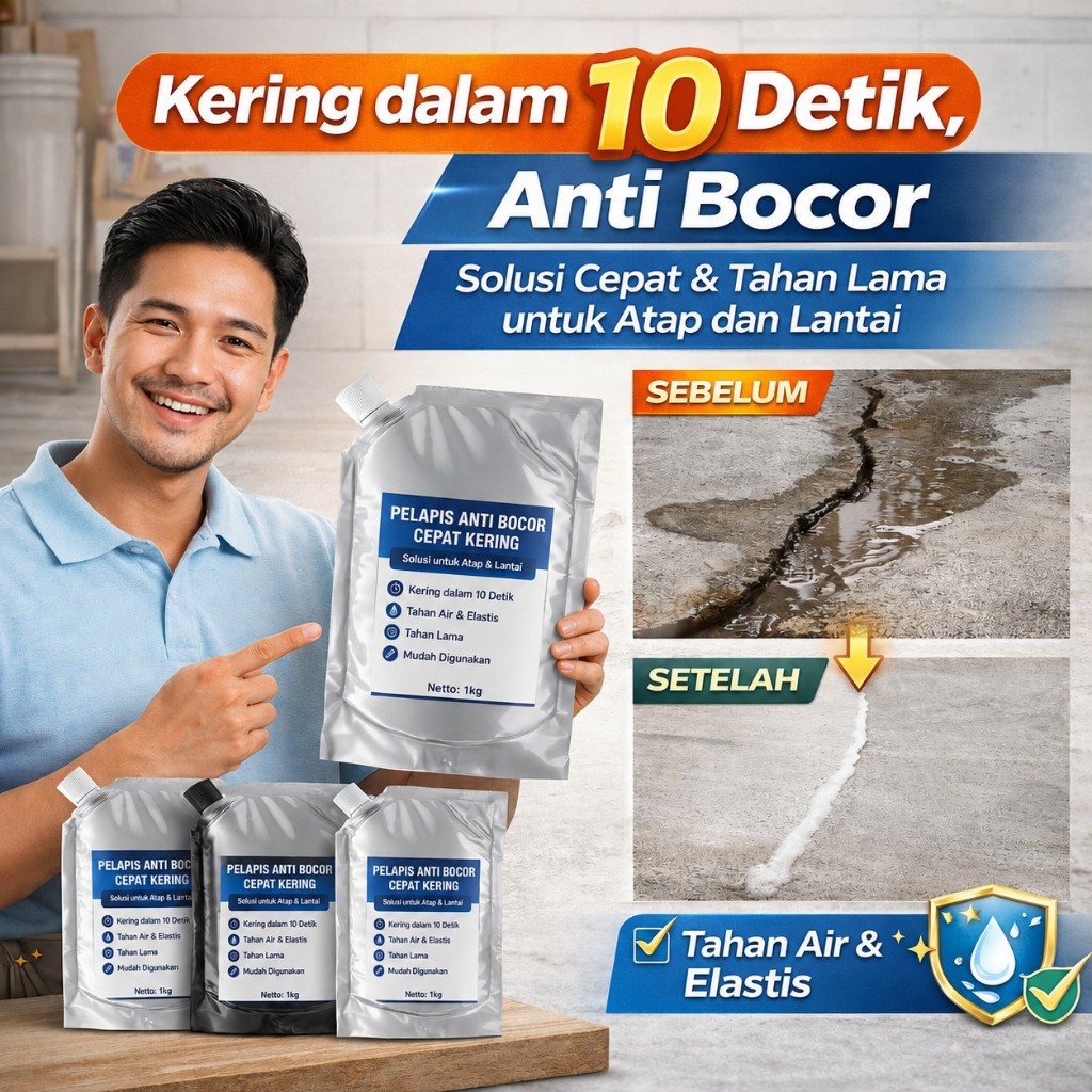 Lem Penambal Retakan Tanah Atap/Lem Khusus Retak Beton/Lem Perbaikan Atap Anti Air/Dapat Mencegah Ke