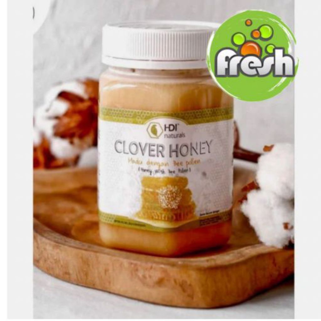 Clover Honey HDI 1kg exp 2029 gratis sendok kayu