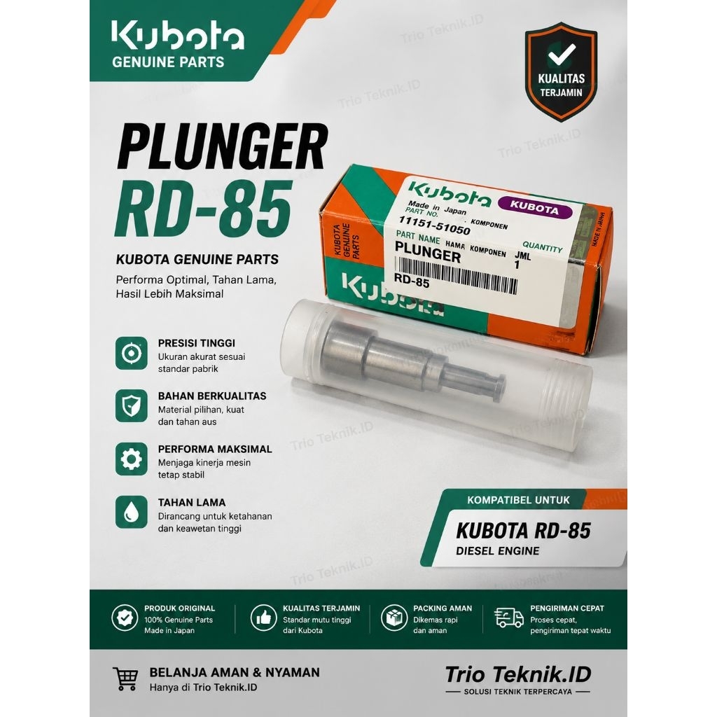 PLUNGER k154 KUBOTA Diesel RD 85 PLUNGER K154