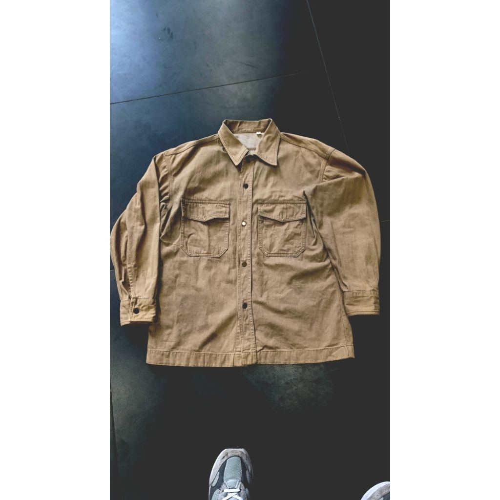 UNIQLO U Denim Oversized Long Sleeve Shirt Original