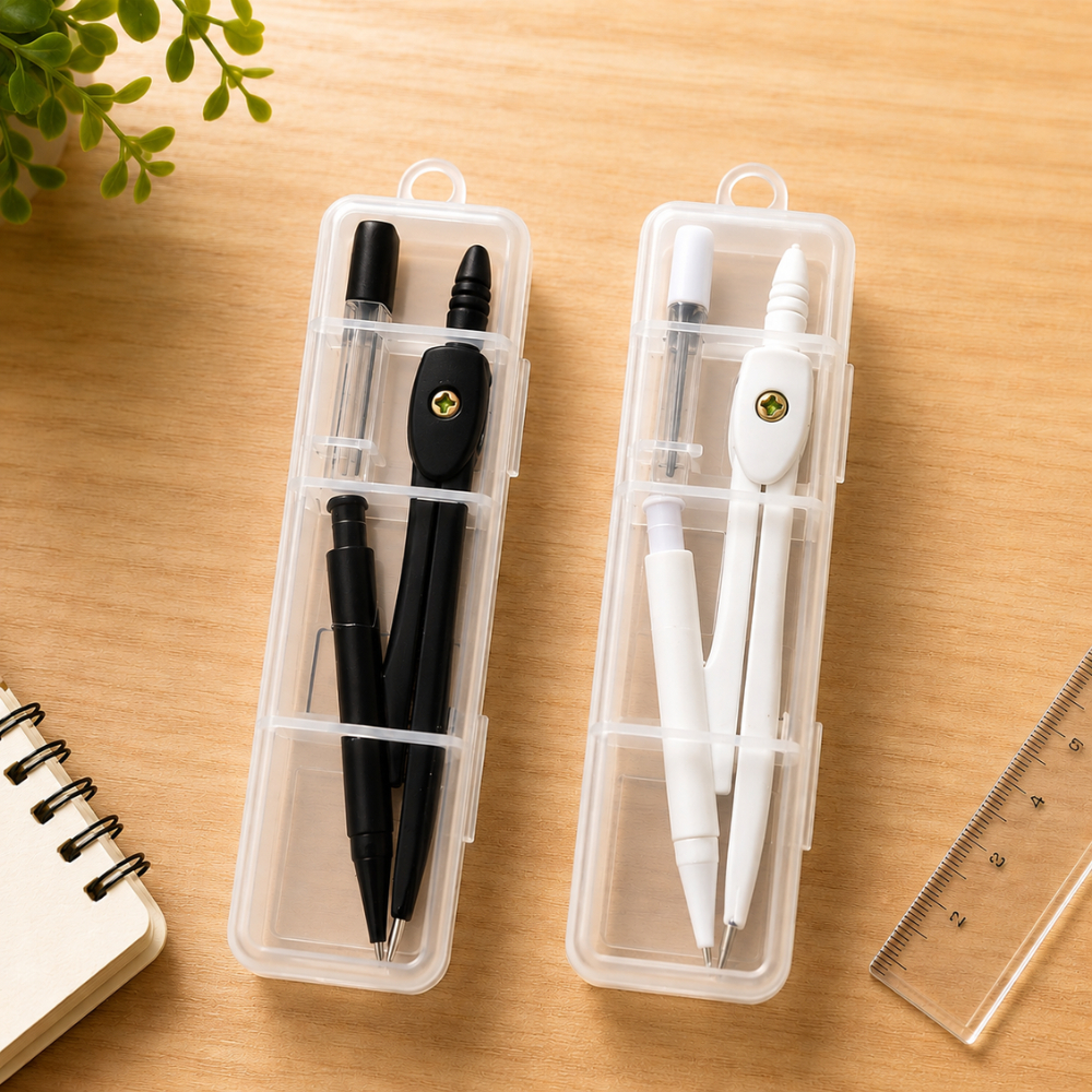 Set Jangka Compass Geometry Math Set Alat Gambar Teknik Sekolah Lengkap