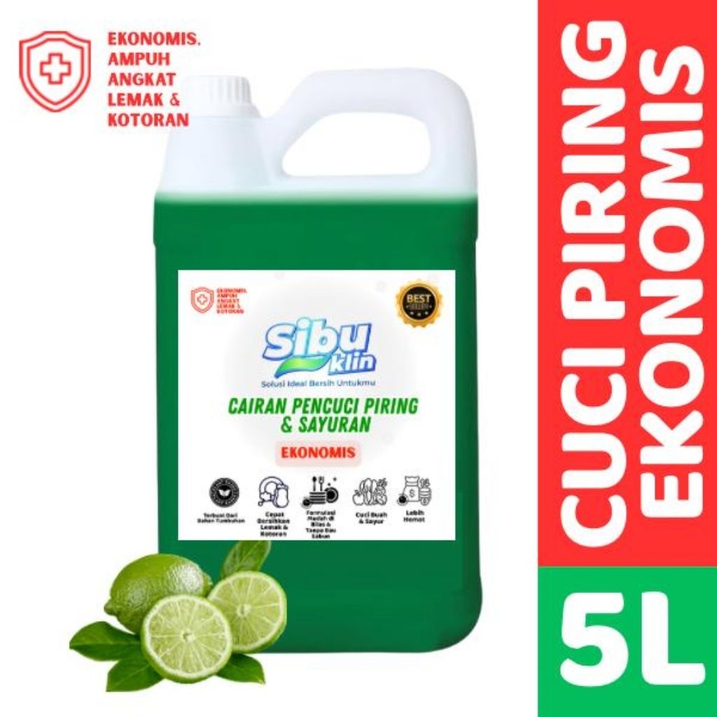 Mklin Sabun cuci piring 5 liter ekonomis / Sabun cuci piring 5liter termurah / sabun cuci piring ter
