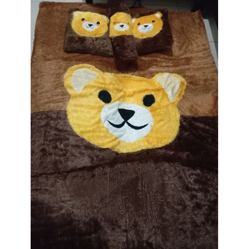 Surpet (Kasur Karpet) bahan bulu lembut tebal