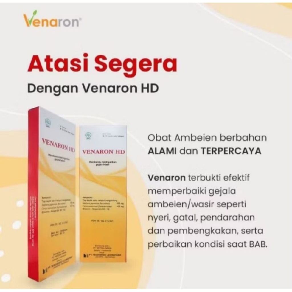 VENARON HD ( box)  mengobati wasir stadium lanjut
