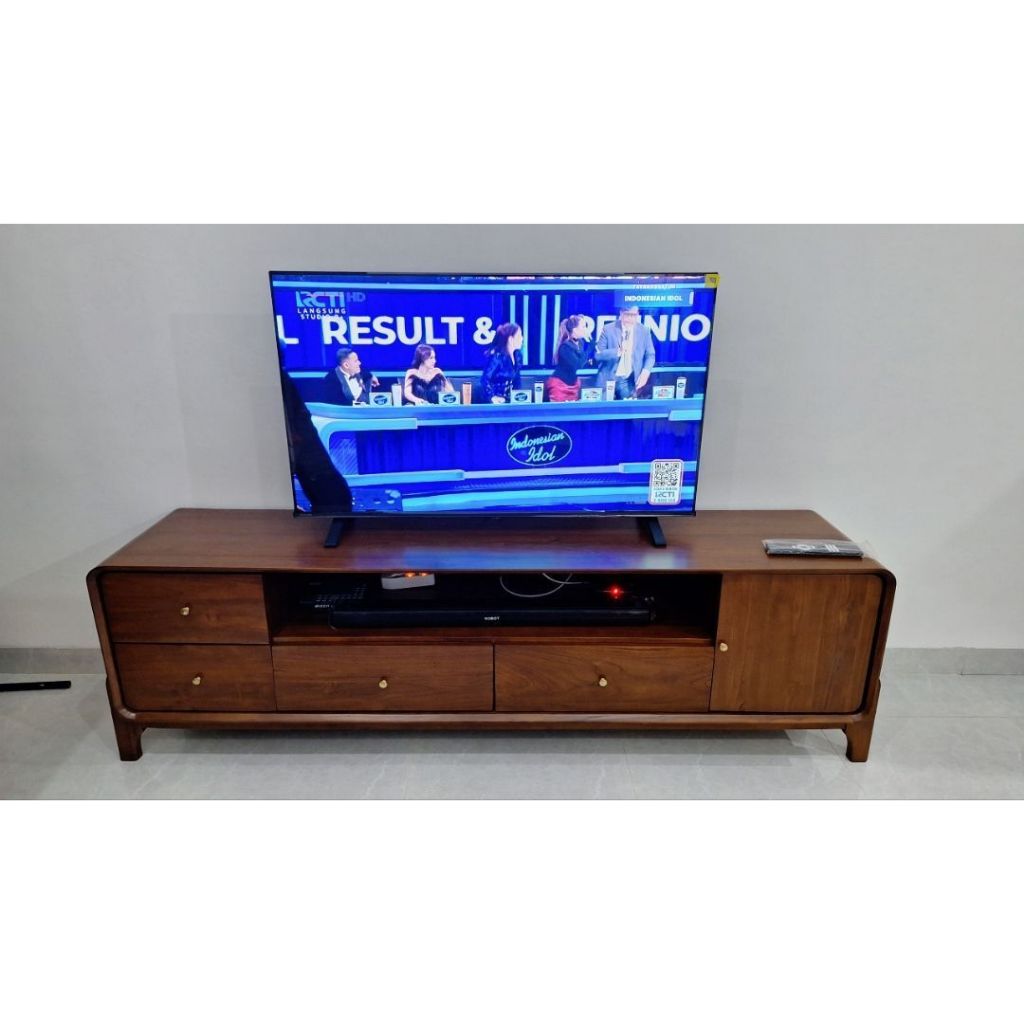 Buffet Meja Tv Kayu Jati Minimalis  Retro Estetik Bivet