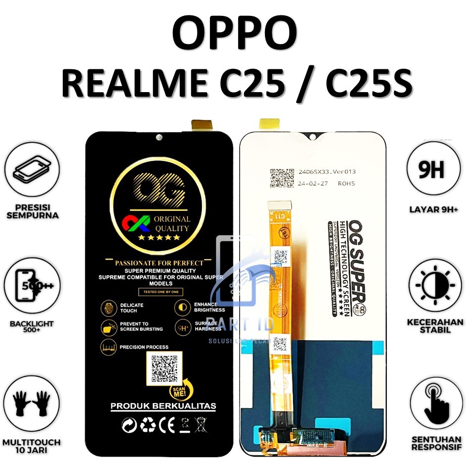 LCD TOUCHSCREEN REALME C25 / C25S ORIGINAL 100% FULLSET