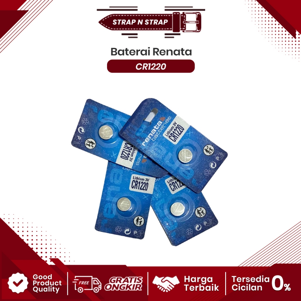 Baterai RENATA CR1220 CR 1220 Battery RENATA CR1220 CR 1220 Batre RENATA CR1220 CR 1220 3V Original