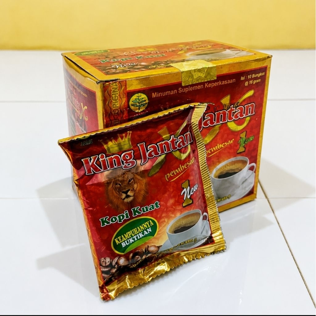 Kopi Pria King Jantan 1 pack isi 10 Picis 100% Original