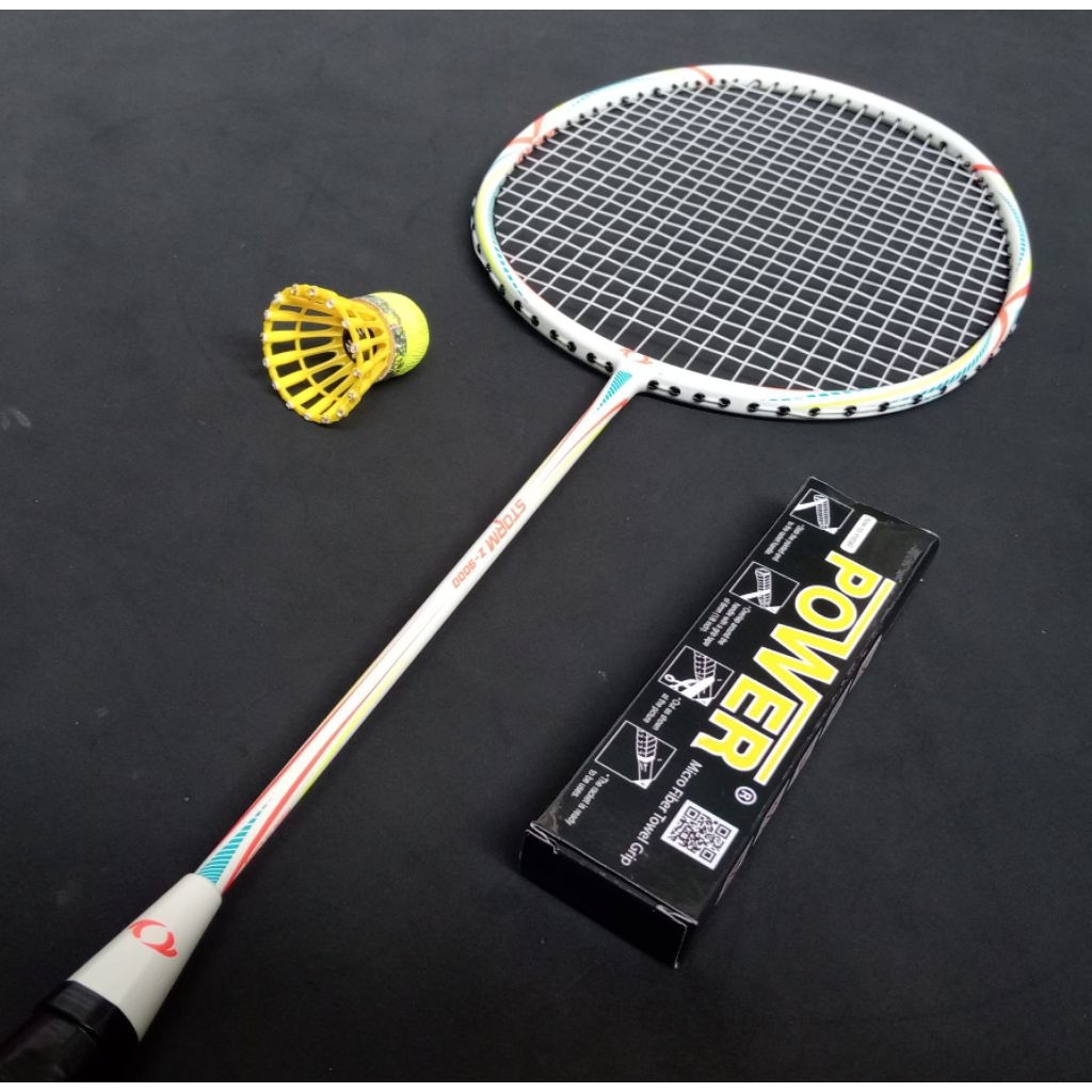 Raket badminton bekas second original astec storm z 9000