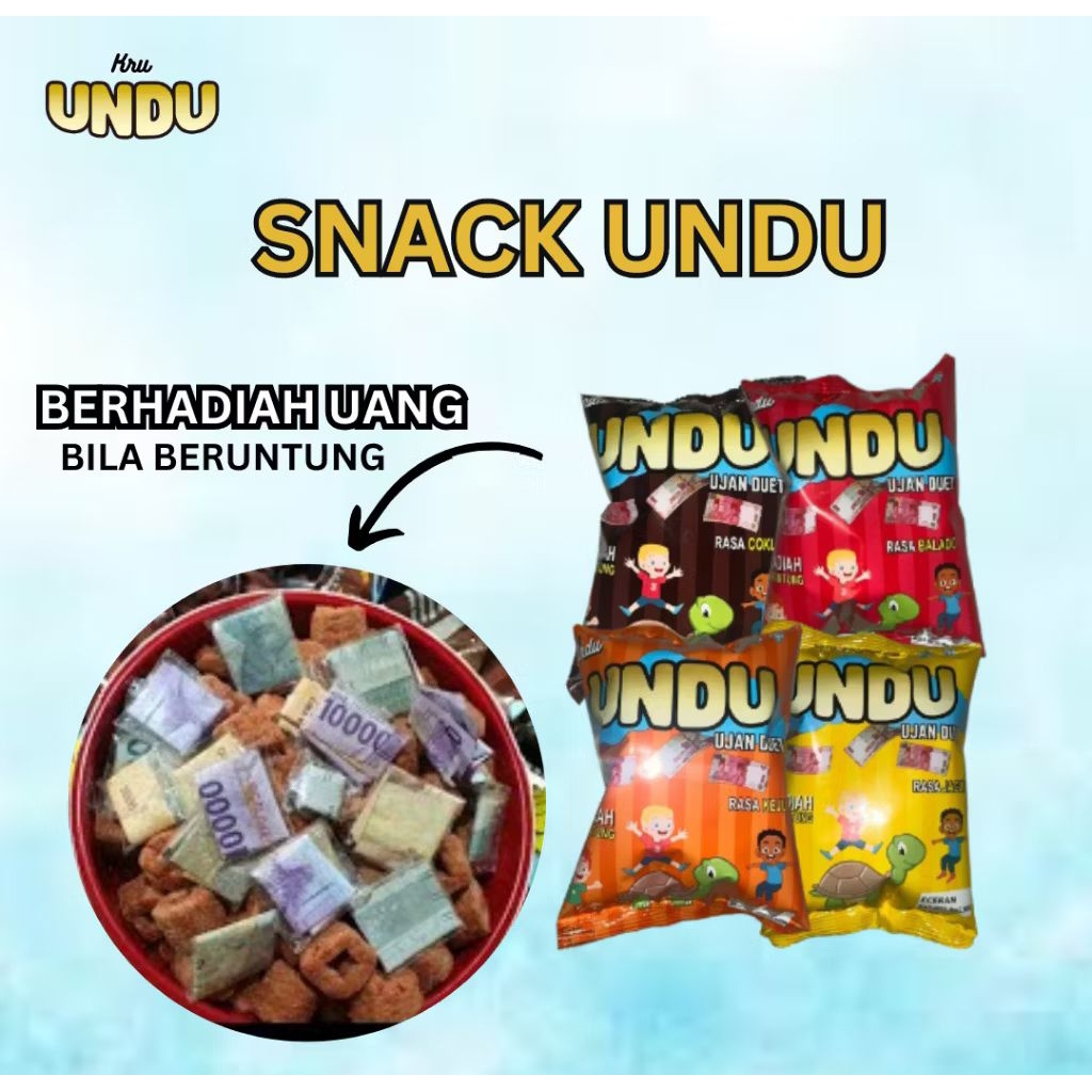 Snack Undu Ujan duit Snack Hujan Duit isi 10 pcs