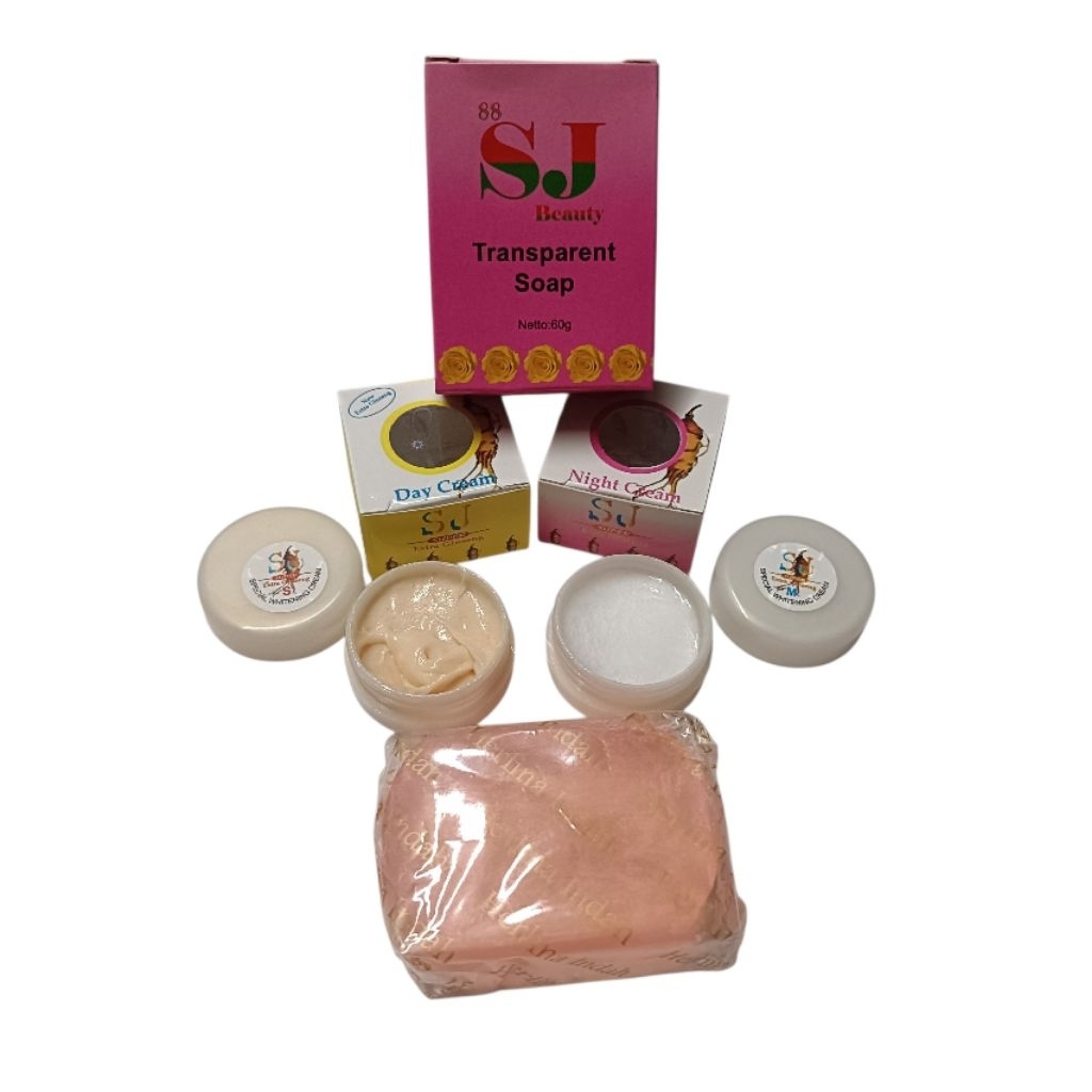 paket cream 3in1 Sin&jun Gingseng siang+malam+sbn
