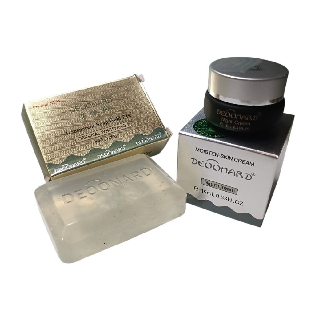 paket deoonard gold (siang+sabun) ori