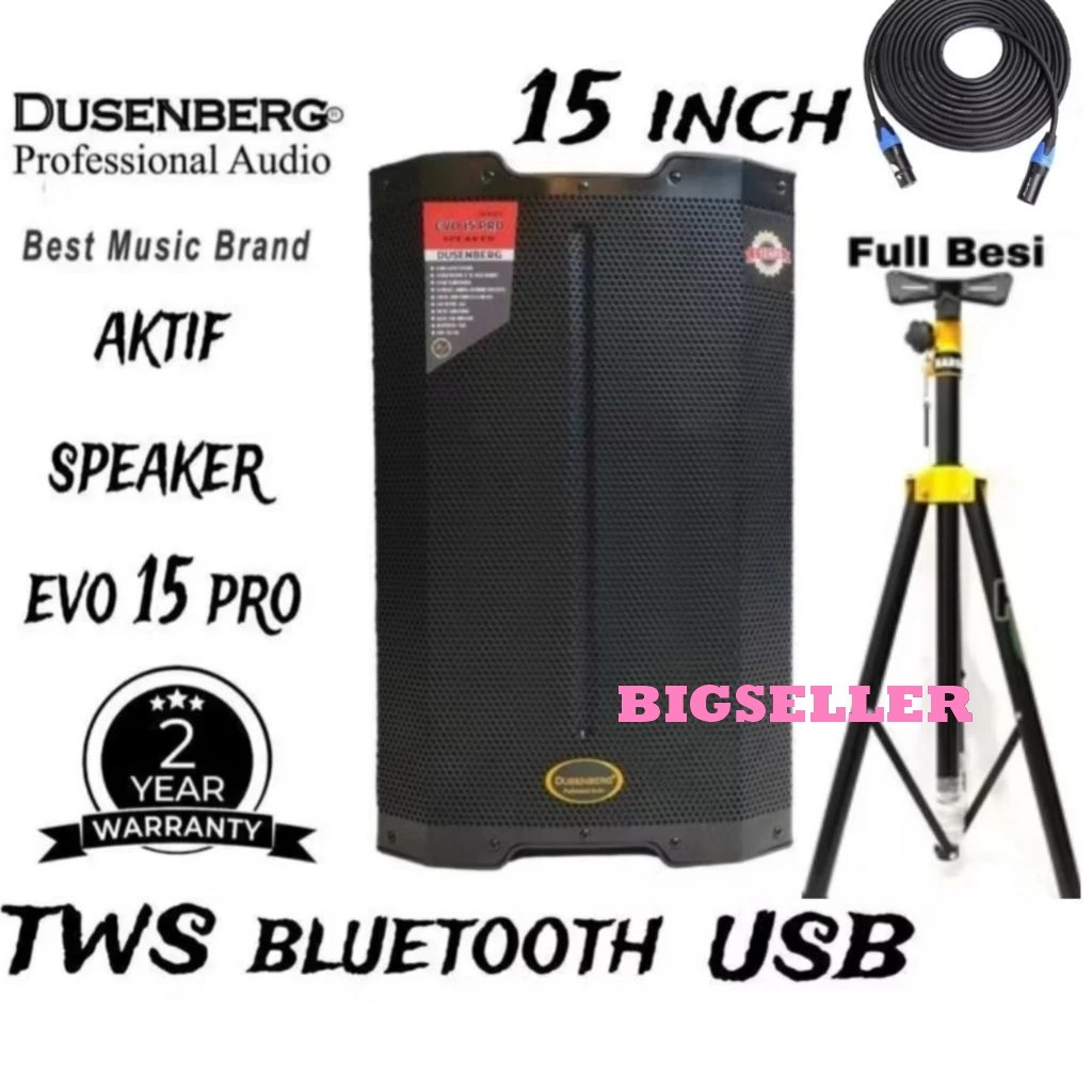 SPEAKER AKTIF DUSEMBERG EVO15 PRO SPEAKER AKTIF 15 INCH TWS DUSEMBERG EVO15 PRO