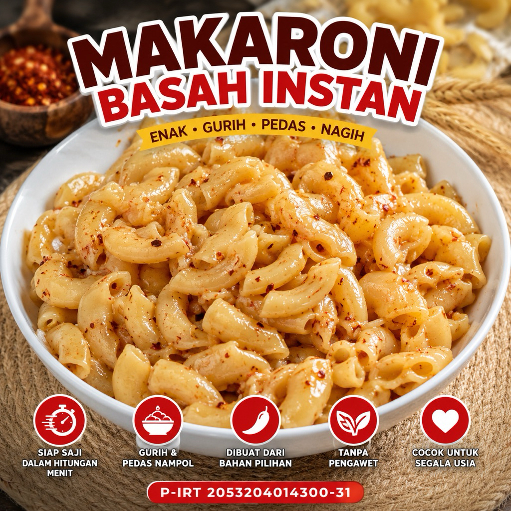 Makaroni Basah Instan Jajanan Jadul Cemilanfav