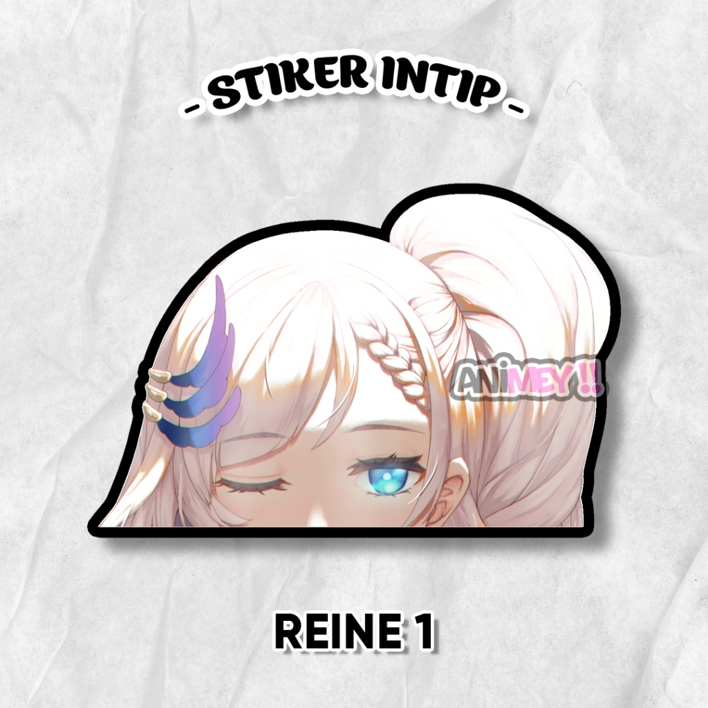 Stiker Reine Pavolia Vtuber Hololive Vtuber Anime Sticker Waterproof