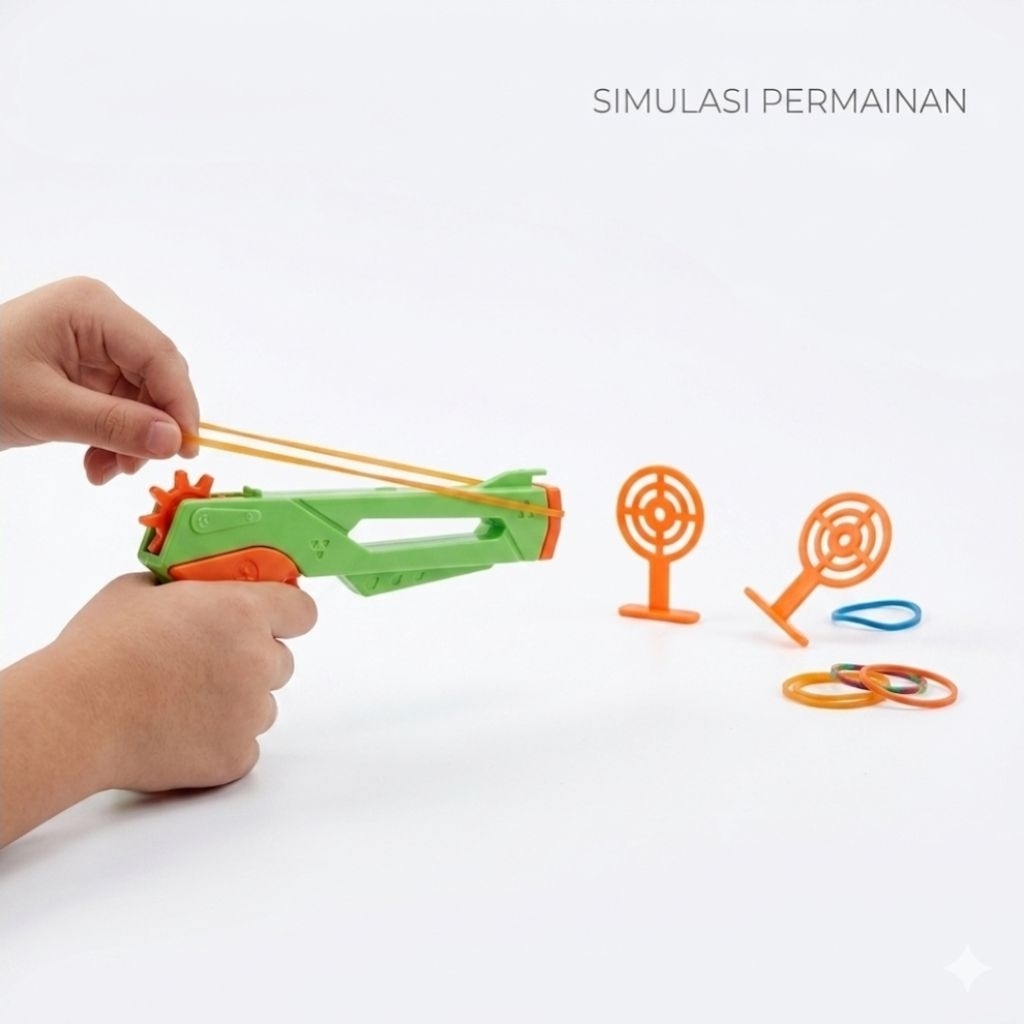 mainan pestol karet / tembak tembakan / pestol mainan / mainan anak murah