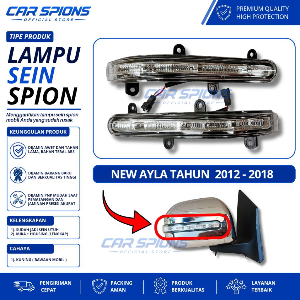 Lampu Sein Spion Ayla tahun 2012-2018 Original sein mobil New Ayla
