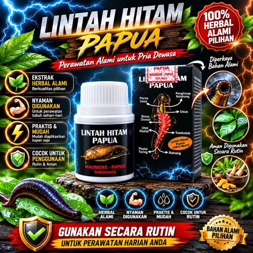 Minyak Lintah Hitam Papua Asli Original {PREMIUM}