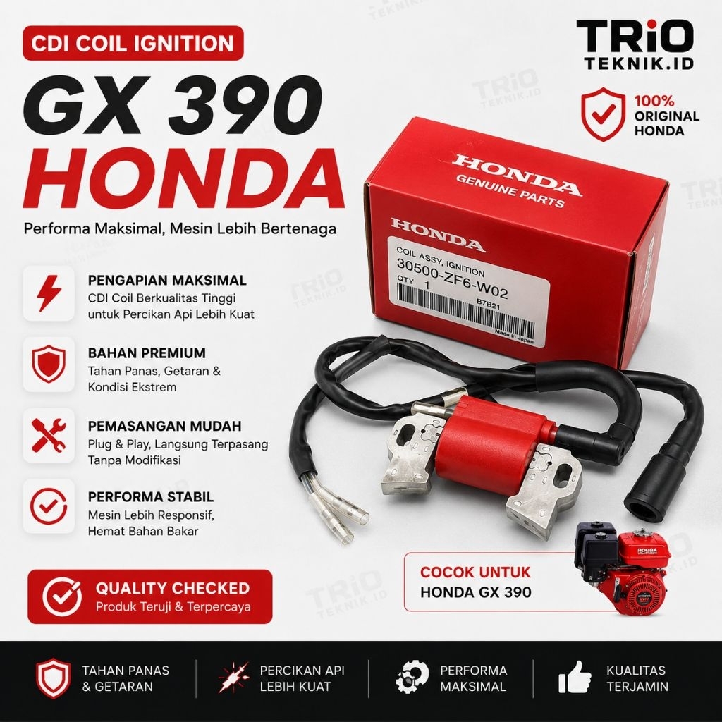 GX 390 Honda/CDI mesin GX 390 Honda/coil Ignition Honda GX 390