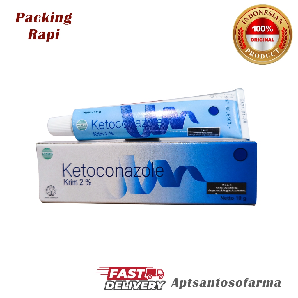 Ketoconazole 2% Krim 10g Original | Krim Gatal & Infeksi Jamur